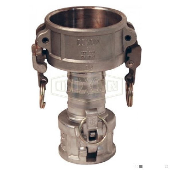 Boss-Lock Cam and Groove Spool Coupler, 2 x 3 in Nominal, Coupler End Style, 316 SS, Domestic